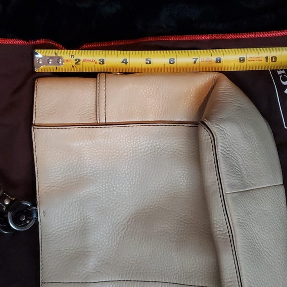 Coach Leather Tan Tote Purse Bag - Picture 5 of 12